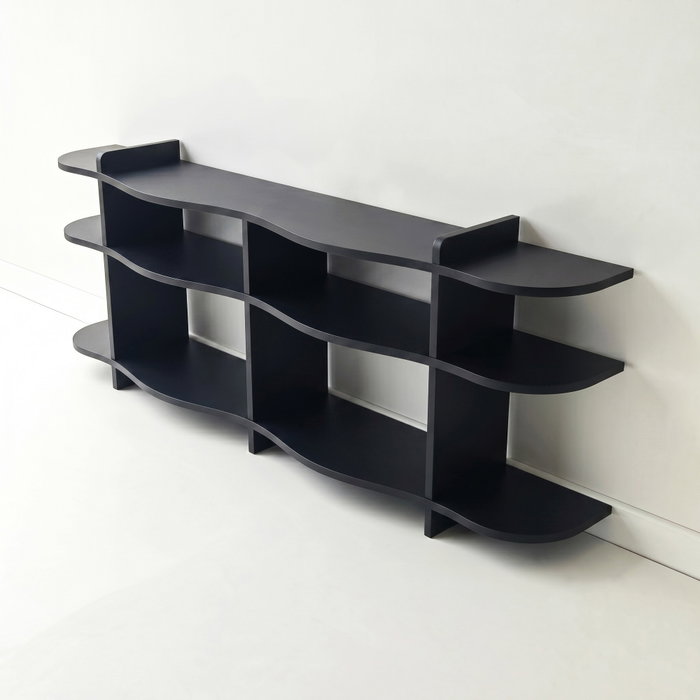 Hanah Home Consola Flusso - Black Hanah Home Consola Flusso - Black